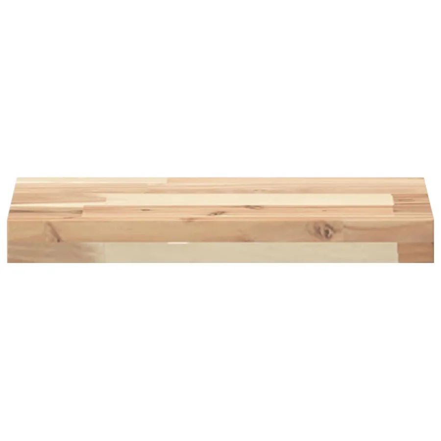 Étagère flottante 60x20x4 cm bois d'acacia massif non traité - 4