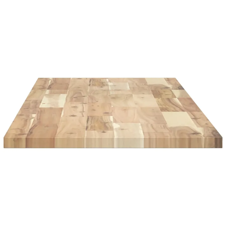 Dessus de meuble de salle de bain non traité bois d'acacia - 5