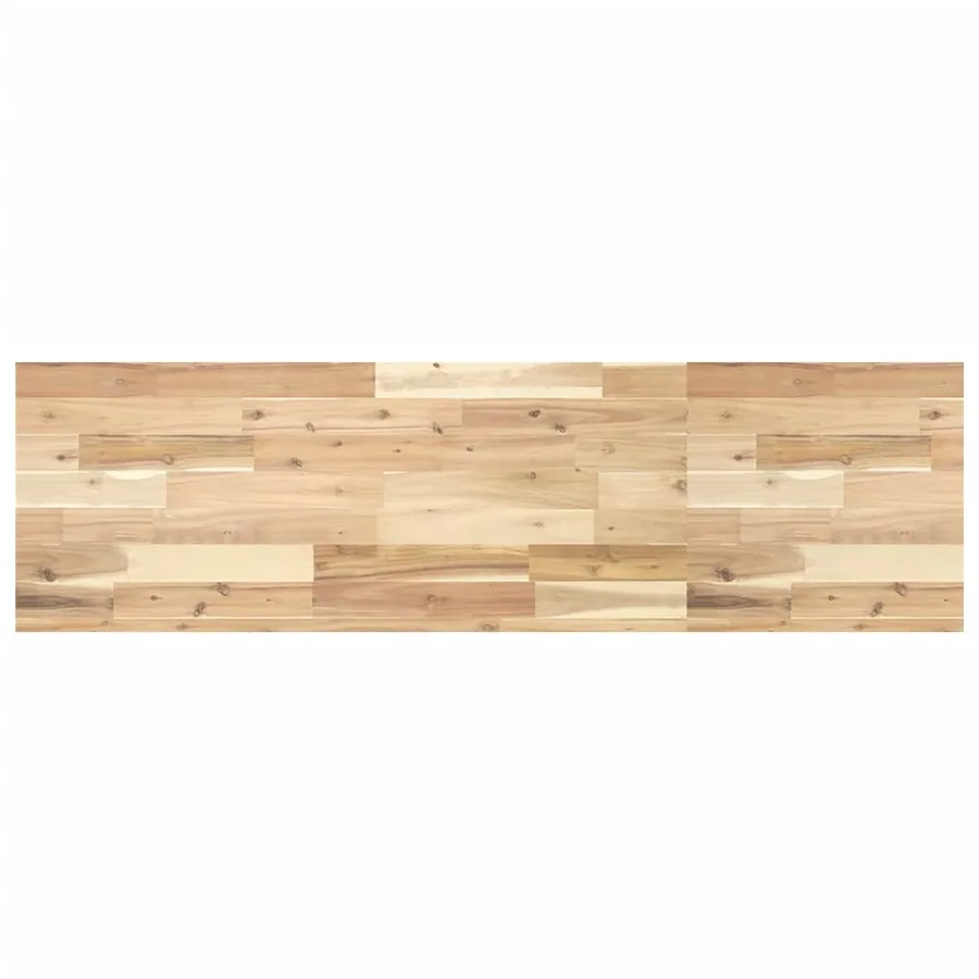 Étagère de vasque murale acier et bois massif d'acacia - 8