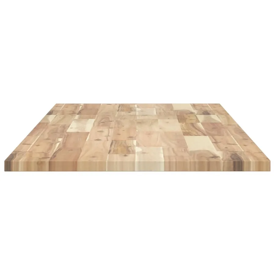 Dessus de meuble de salle de bain non traité bois d'acacia - 5