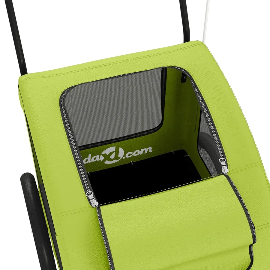 Remorque de vélo pour animaux de compagnie vert - 10