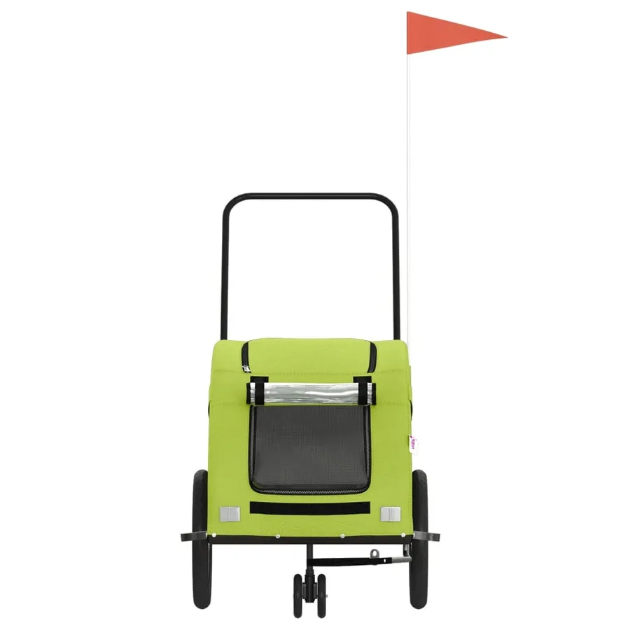Remorque de vélo pour animaux de compagnie vert - 4