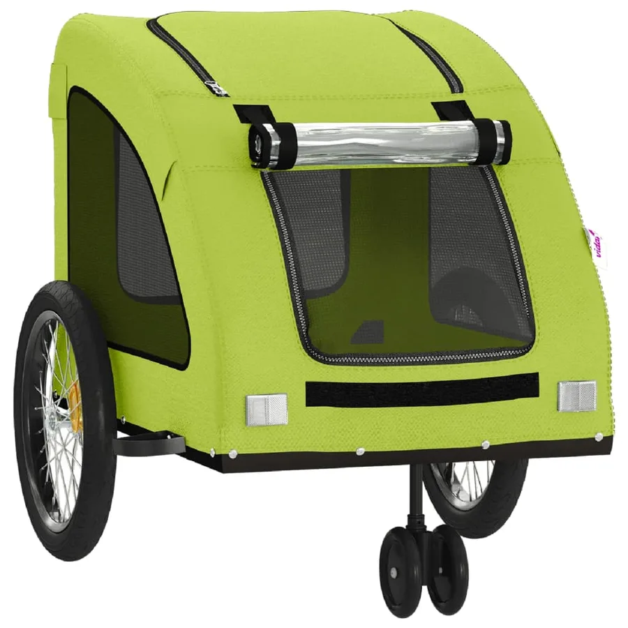 Remorque de vélo pour animaux de compagnie vert - 5