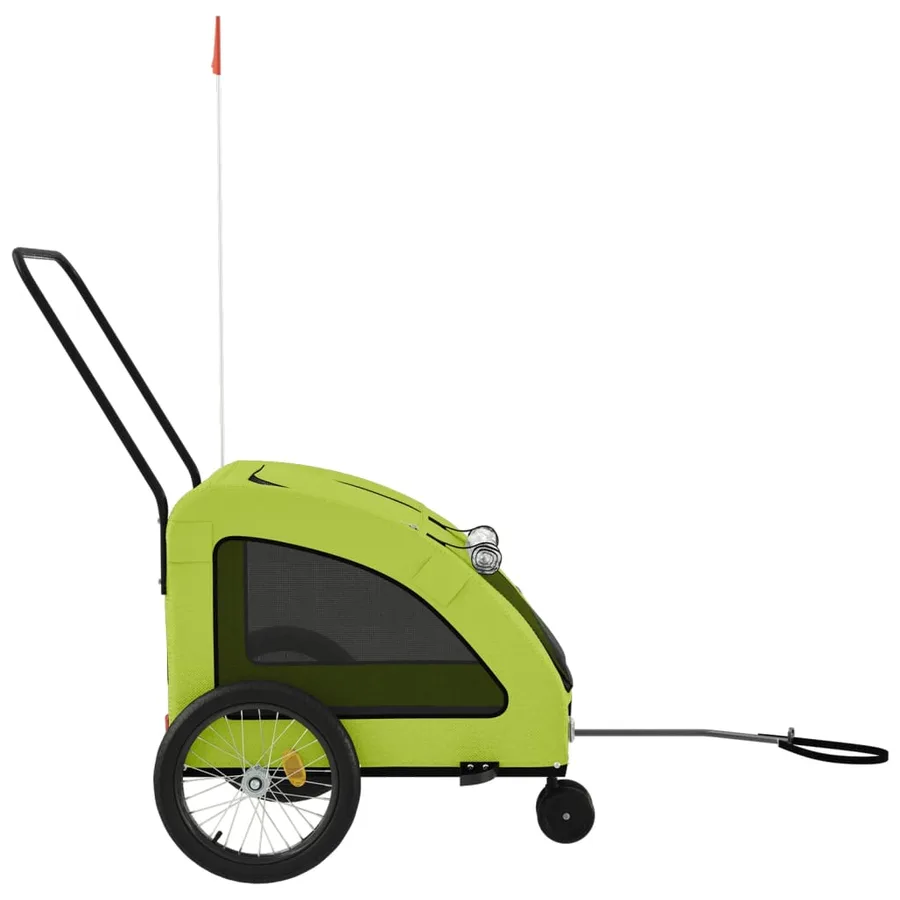 Remorque de vélo pour animaux de compagnie vert - 6