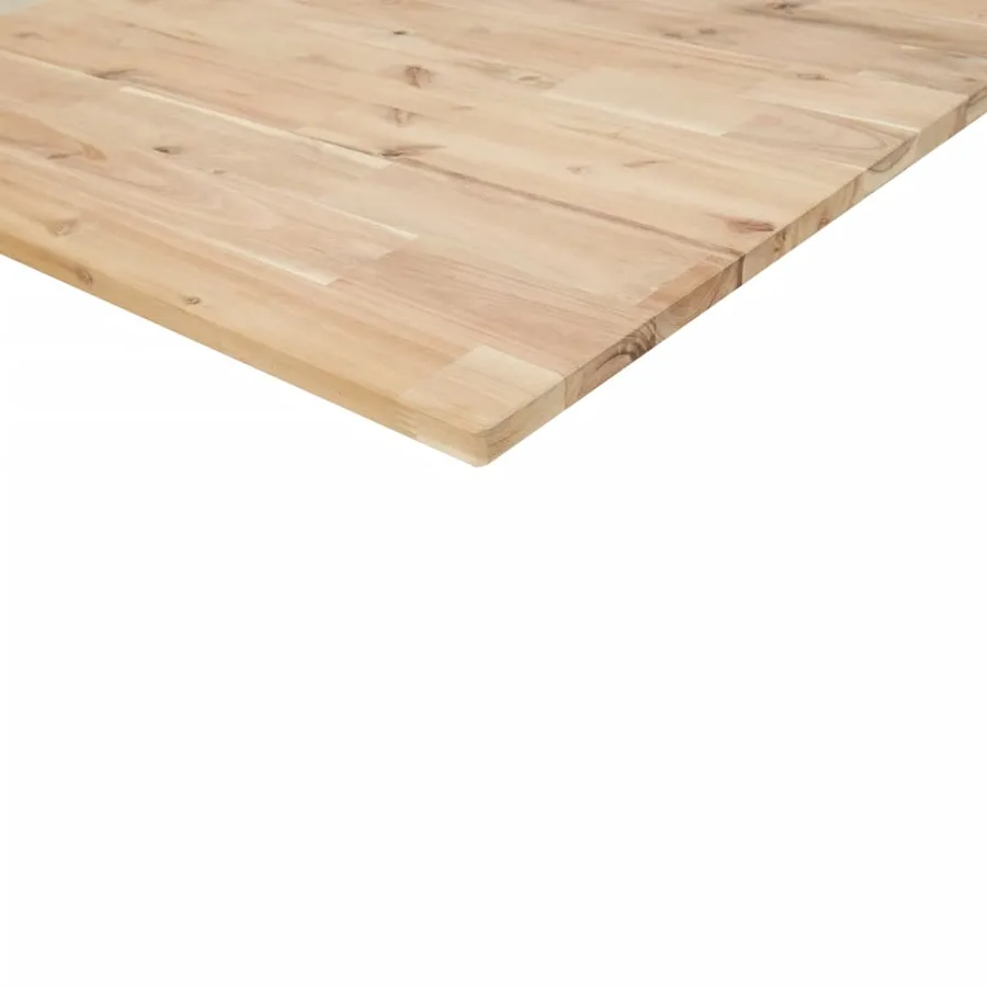 Étagère de vasque murale acier et bois massif d'acacia - 10