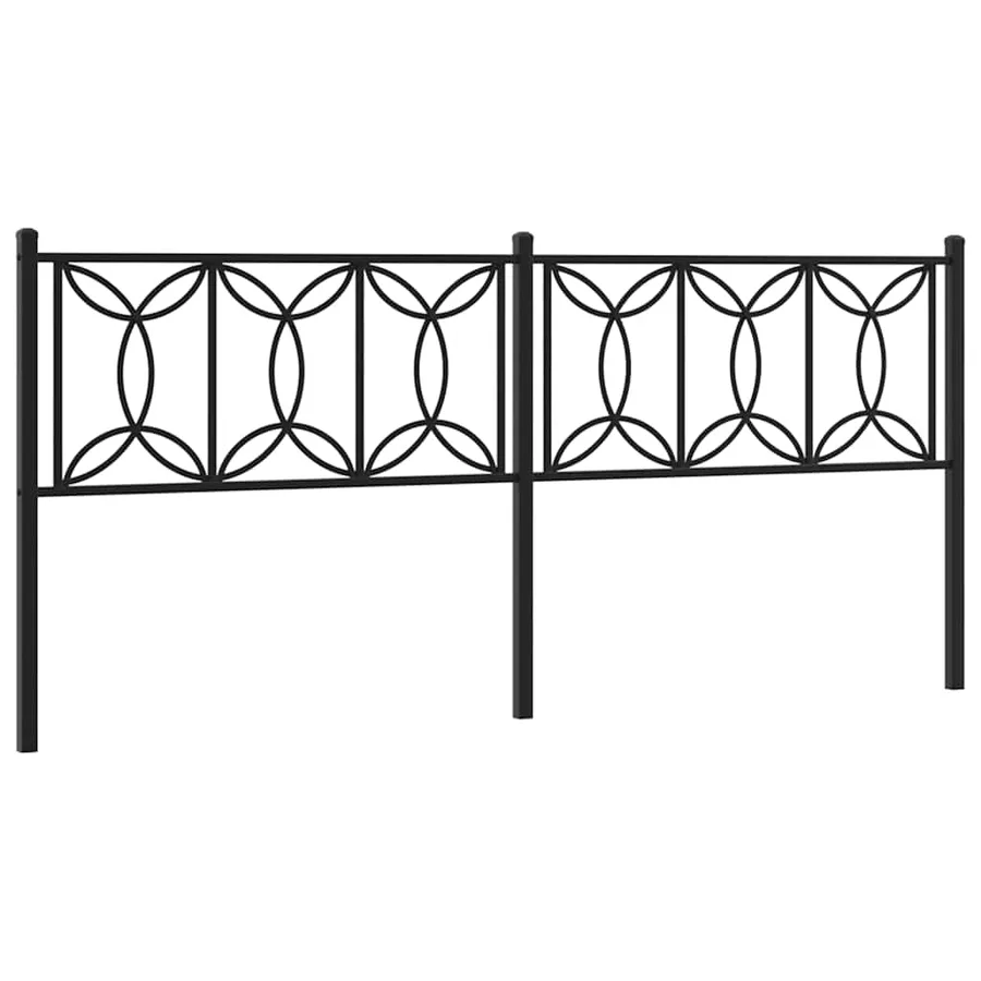 Tête de lit de remplacement métal noir 200 cm - 2