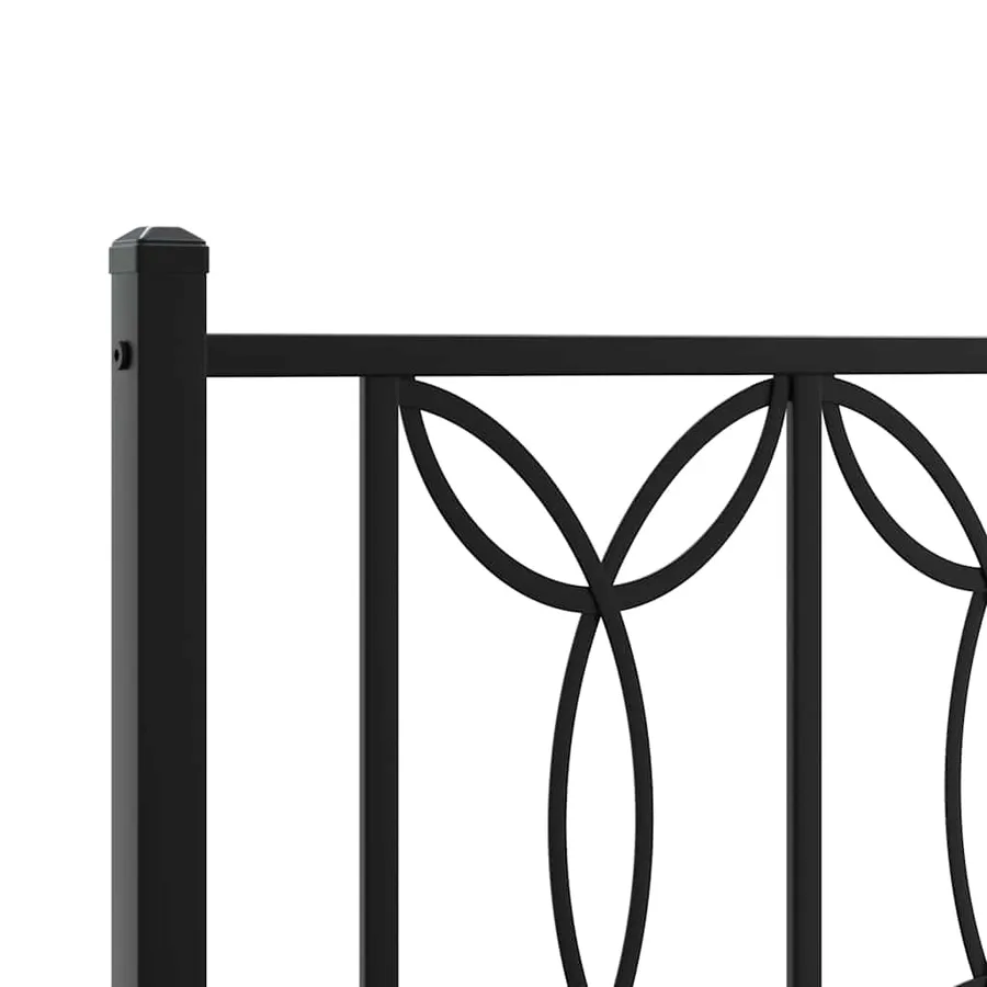 Tête de lit de remplacement métal noir 200 cm - 5