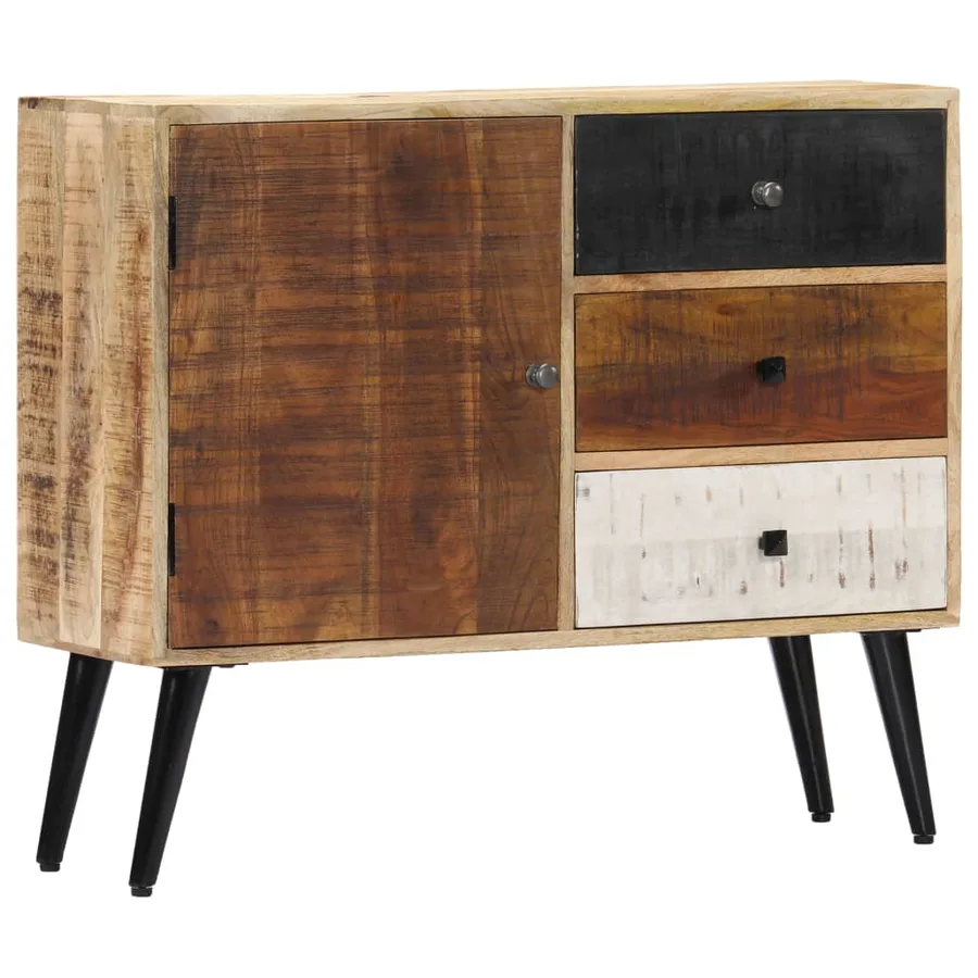 Buffet 88x30x73 cm Bois de manguier massif - 10