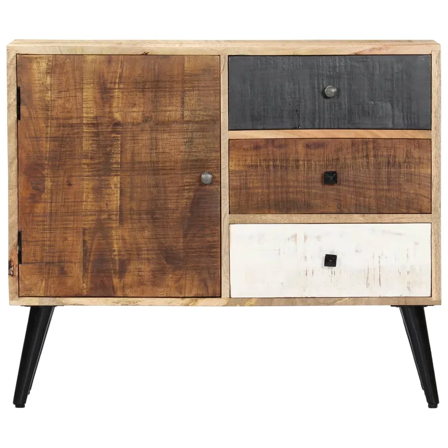 Buffet 88x30x73 cm Bois de manguier massif - 2