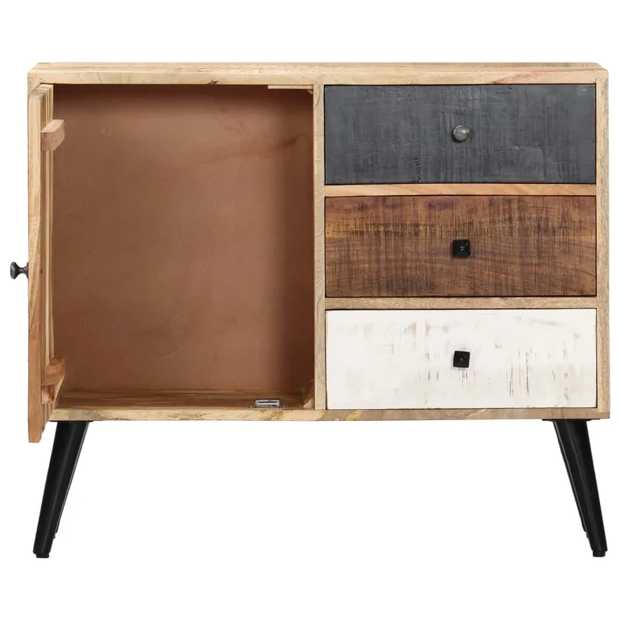 Buffet 88x30x73 cm Bois de manguier massif - 3