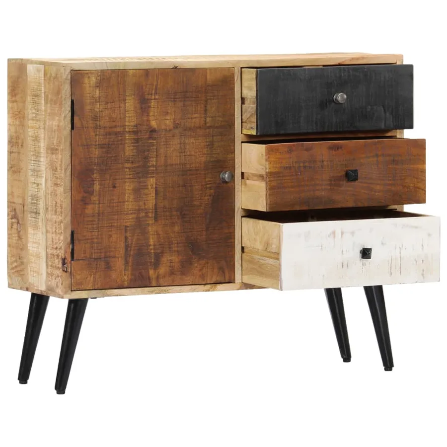 Buffet 88x30x73 cm Bois de manguier massif - 4