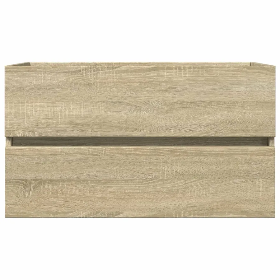 Ensemble de meubles de bain 2pcs céramique et bois d'ingénierie - 5