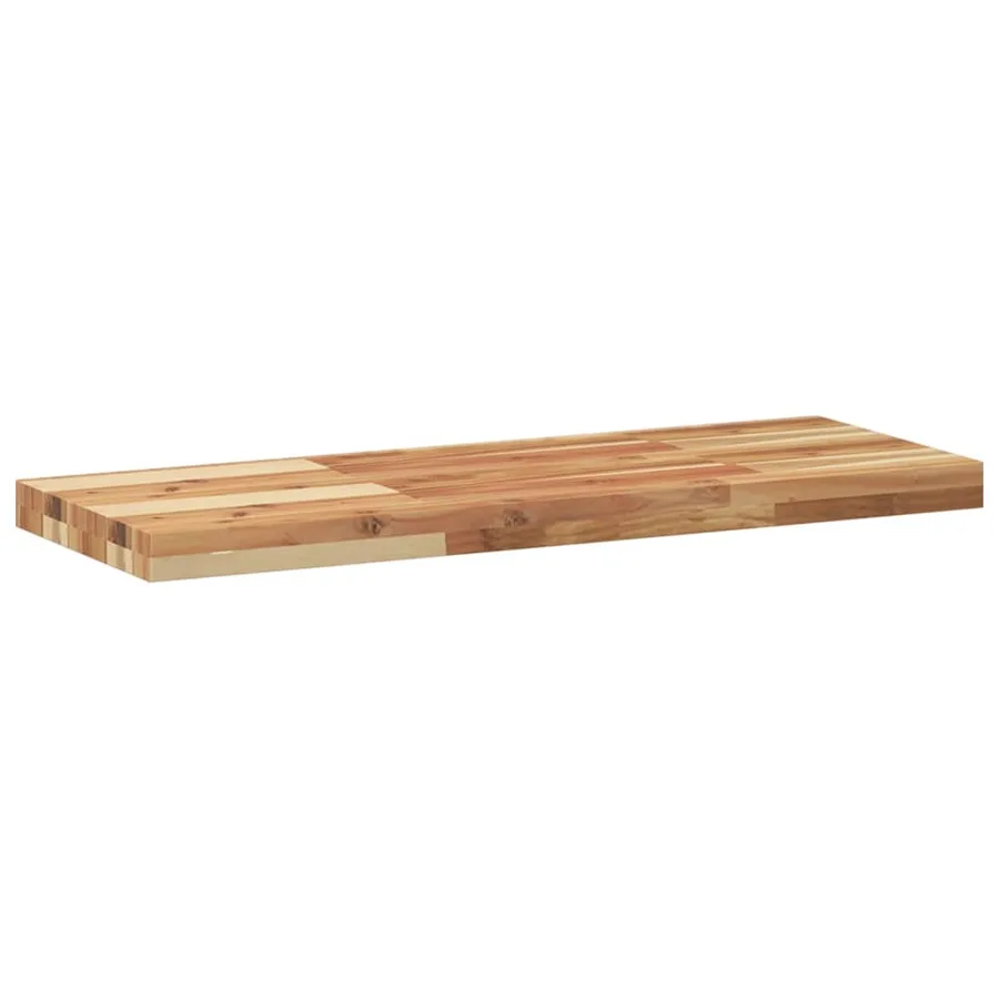 Étagère flottante 80x30x4 cm acacia massif finition à l'huile - 3