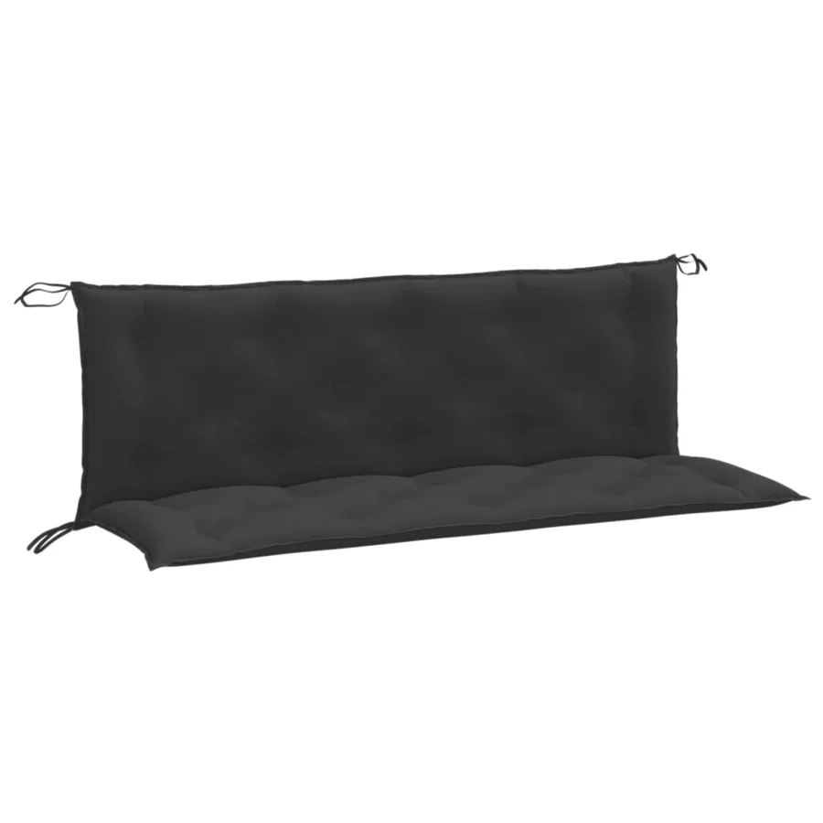 Coussins de banc de jardin lot de 2 anthracite mélangé tissu - 2