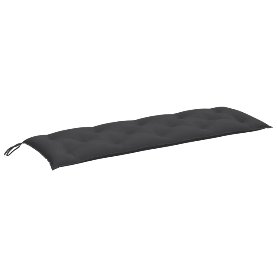 Coussins de banc de jardin lot de 2 anthracite mélangé tissu - 5
