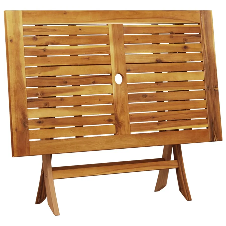 Ensemble à manger de jardin 5pcs beige polypropylène et bois - 8