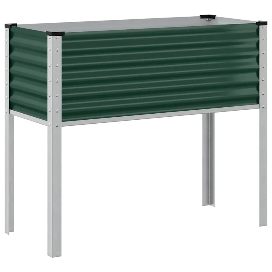 Jardinière Vert 100x45x90 cm Acier - 2