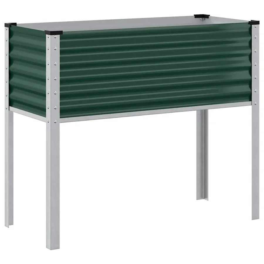Jardinière Vert 100x45x90 cm Acier - 6