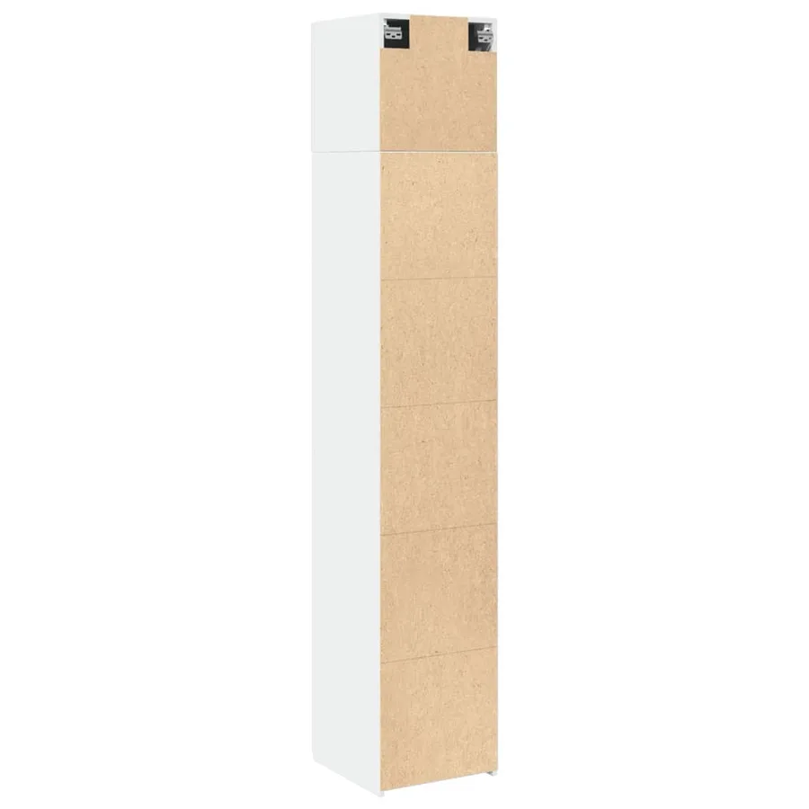 Armoire de rangement mince blanc 40x42,5x225 cm - 8