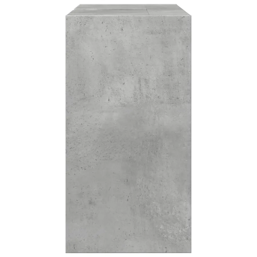 Armoire d'évier gris béton 63x29x55 cm bois d'ingénierie - 6