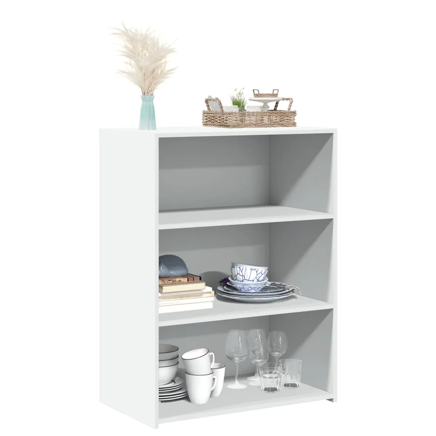 Buffet blanc 70x41x93 cm bois d'ingénierie - 3