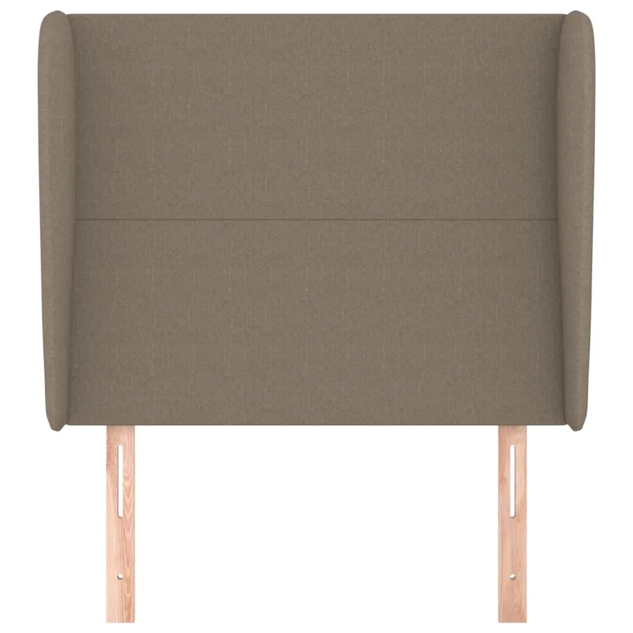 Tête de lit avec oreilles Taupe 103x23x118/128 cm Tissu - 3