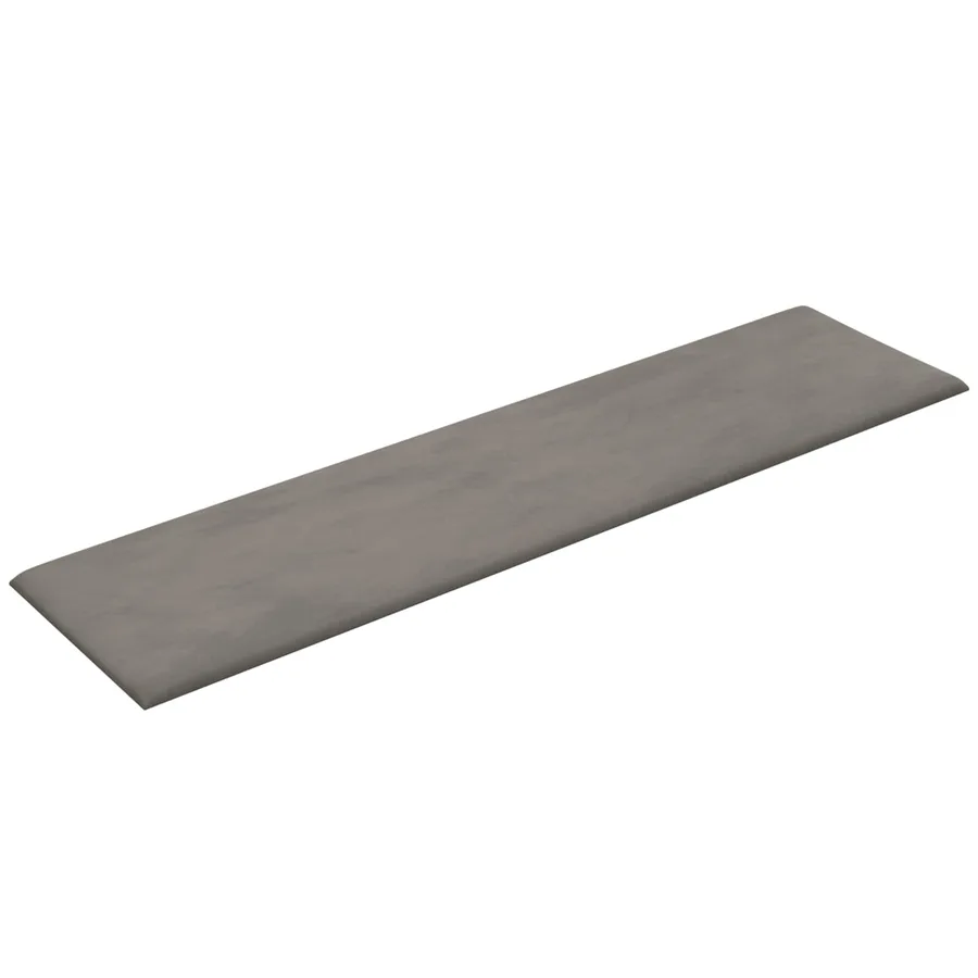 Tête de lit murale 12 pcs Gris clair Velours - 3