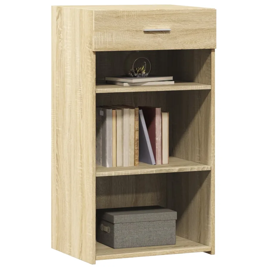 Buffet chêne sonoma 50x42,5x93 cm bois d'ingénierie - 3