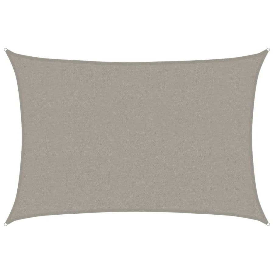 Voile d'ombrage 160 g/m² rectangulaire gris clair 2,5x3,5m PEHD - 2