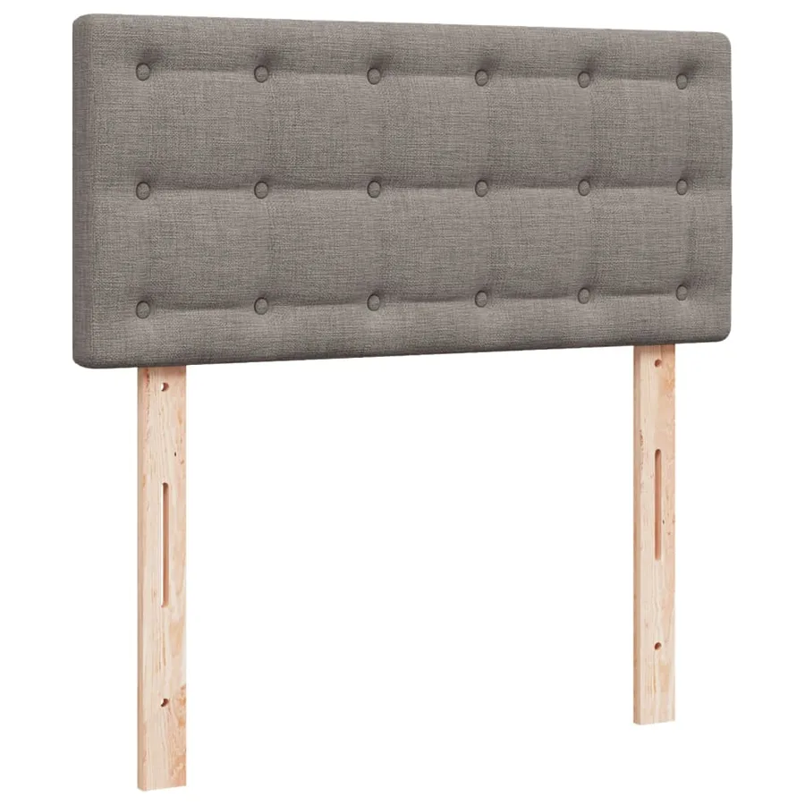 Sommier à lattes de lit avec matelas Taupe 80x200 cm Tissu - 7