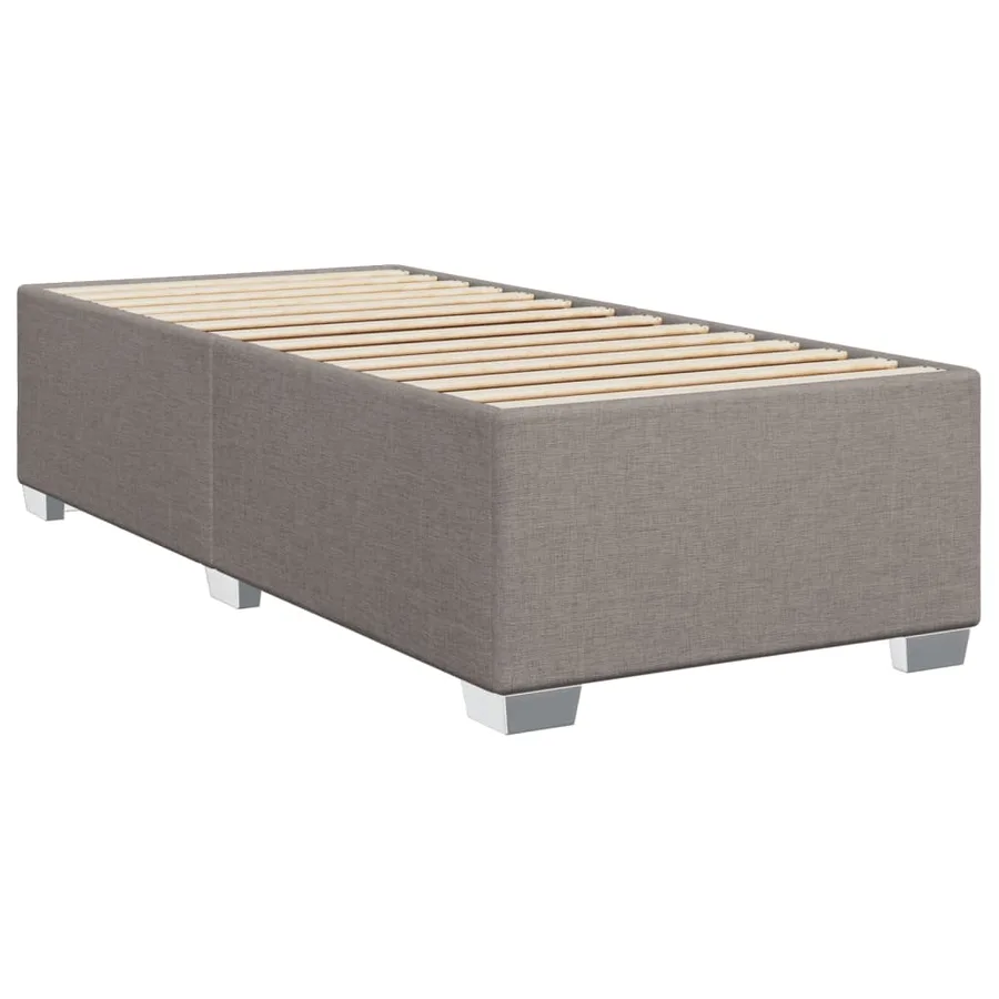 Sommier à lattes de lit avec matelas Taupe 80x200 cm Tissu - 8