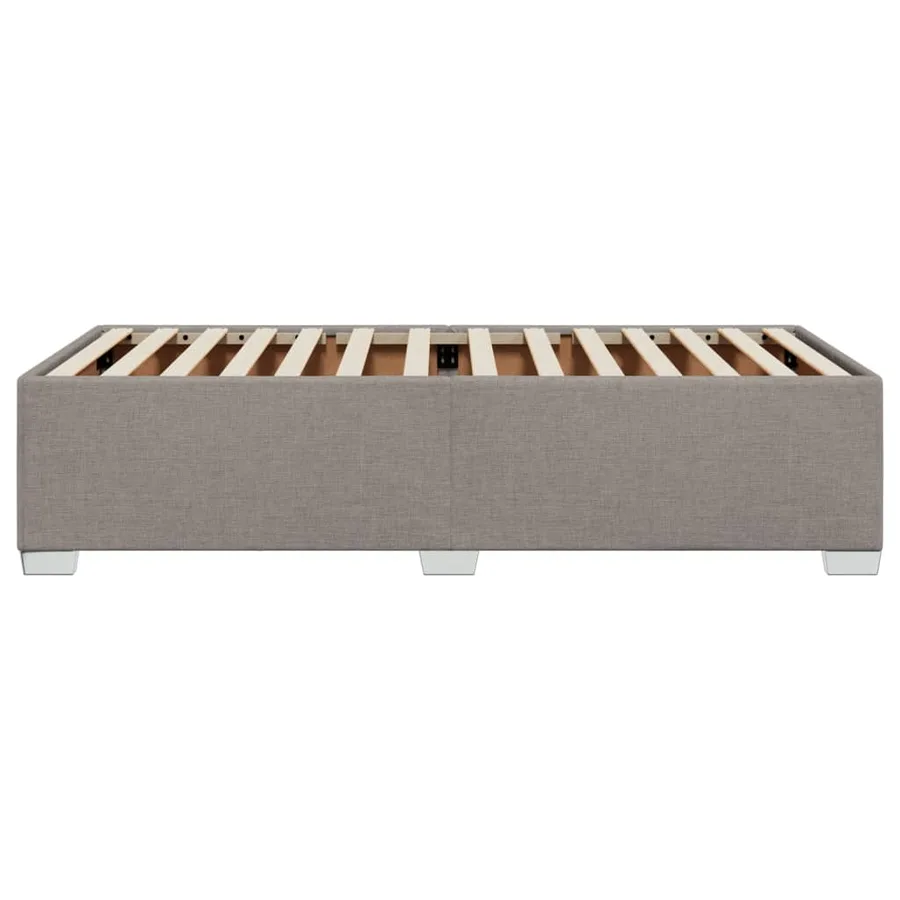 Cadre de lit sans matelas taupe 80x200 cm tissu - 5