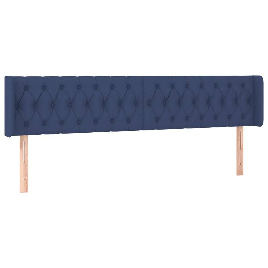 Tête de lit à LED Bleu 203x16x78/88 cm Tissu - 3