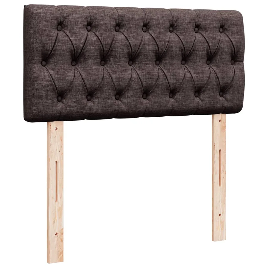 Sommier à lattes de lit avec matelas Marron foncé 100x200 cm - 7