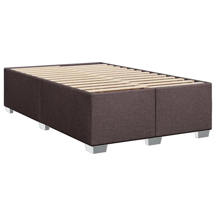 Sommier à lattes de lit avec matelas Marron foncé 100x200 cm - 8