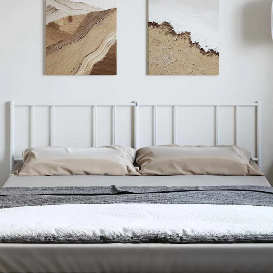 Tête de lit de remplacement métal blanc 180 cm - 3