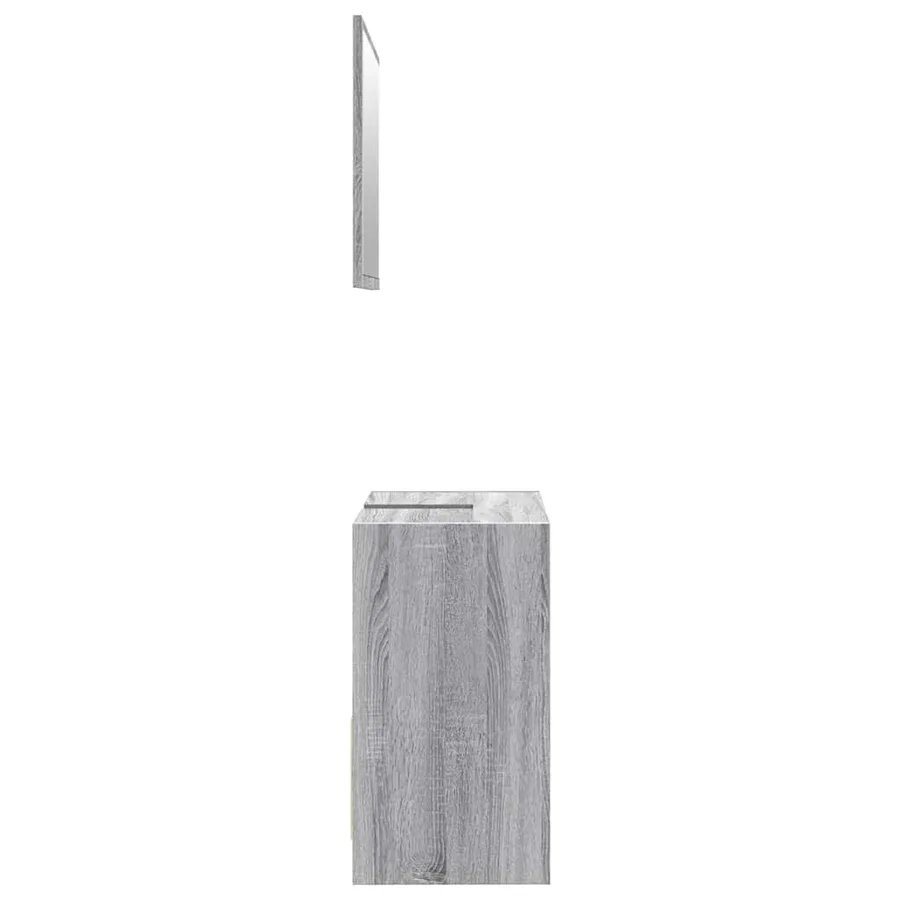 Ensemble de meubles de salle de bain 2 pcs Sonoma gris - 6