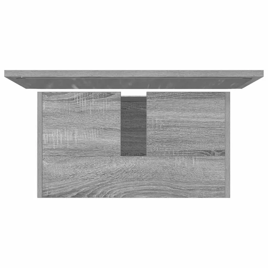 Ensemble de meubles de salle de bain 2 pcs Sonoma gris - 8