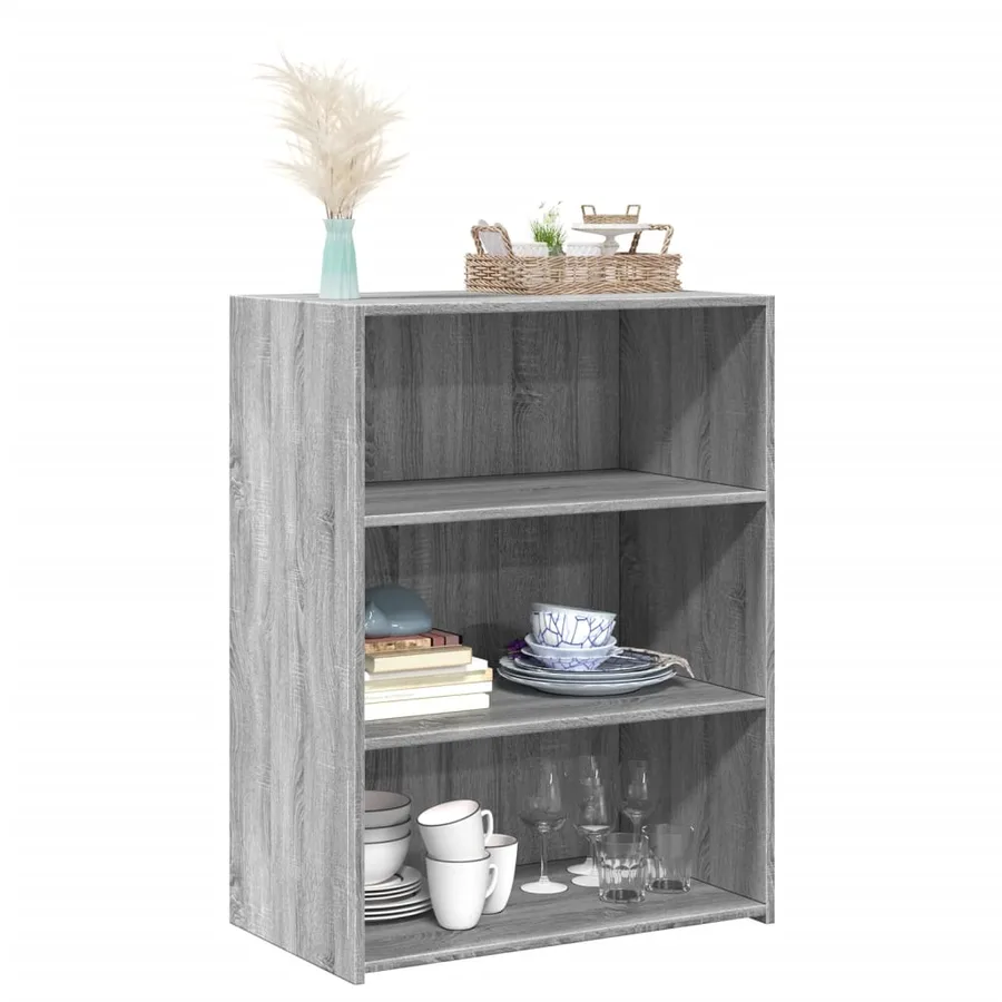 Buffet sonoma gris 70x41x93 cm bois d'ingénierie - 3