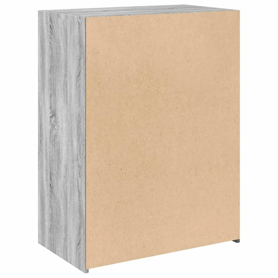 Buffet sonoma gris 70x41x93 cm bois d'ingénierie - 6