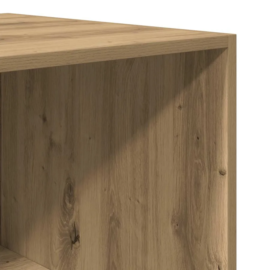 Garde-robe chêne artisanal 80x50x200 cm bois d'ingénierie - 7