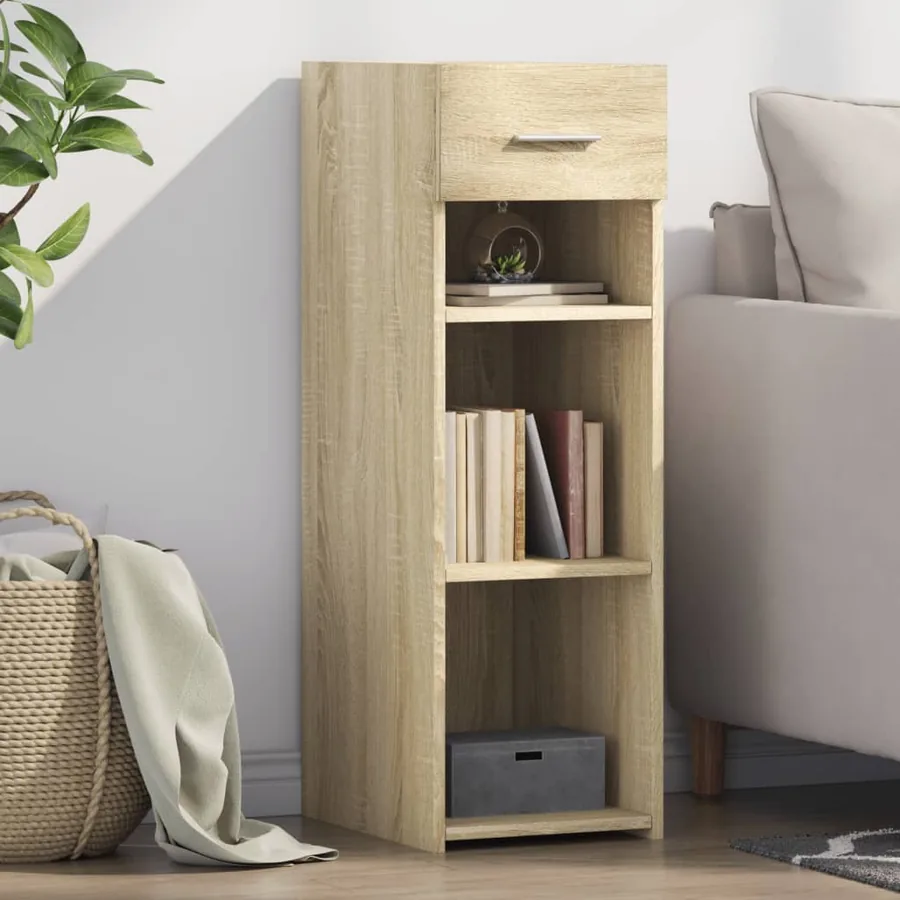 Buffet chêne sonoma 30x42,5x93 cm bois d'ingénierie