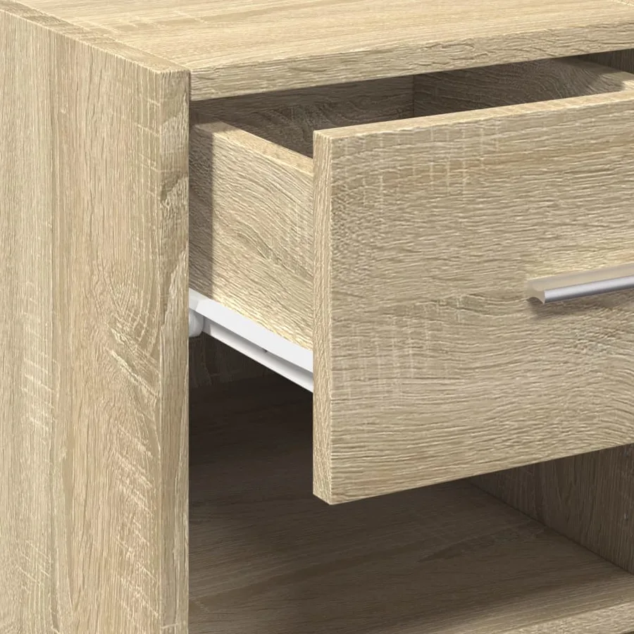 Buffet chêne sonoma 30x42,5x93 cm bois d'ingénierie - 8