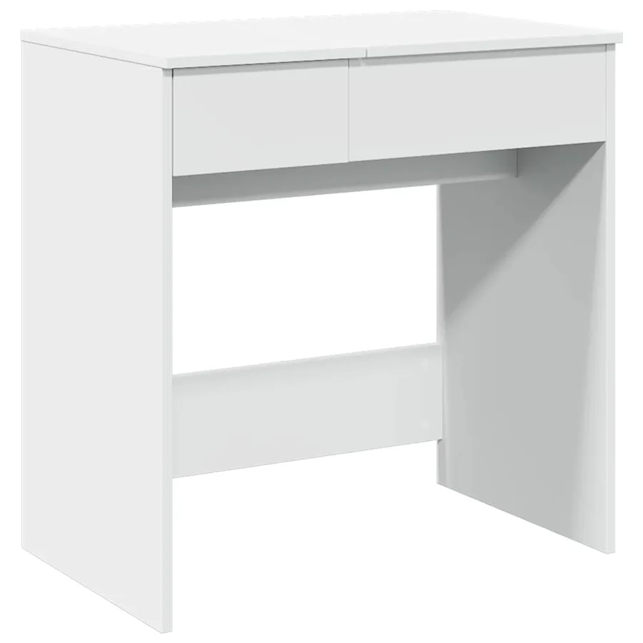 Coiffeuse avec miroir blanc 73x46,5x120 cm - 2