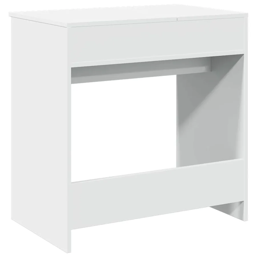 Coiffeuse avec miroir blanc 73x46,5x120 cm - 7