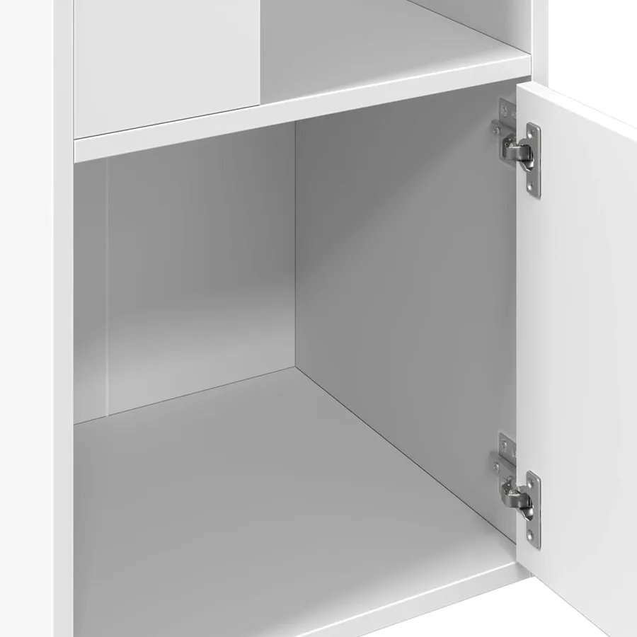 Bibliothèque blanc 40x36x189 cm bois d'ingénierie - 7