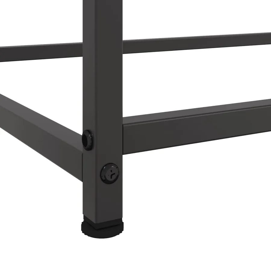 Buffet noir 100,5x39x107 cm acier - 11