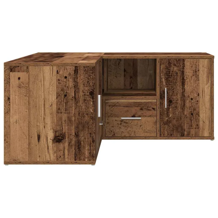 Armoire d'angle vieux bois 160x40x45 cm bois d'ingénierie - 10