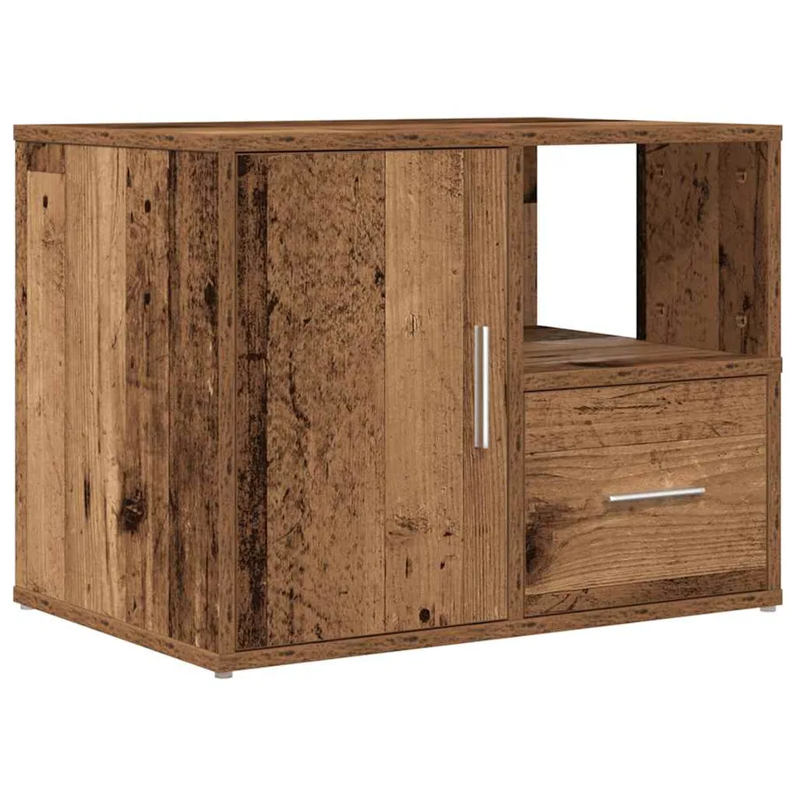 Armoire d'angle vieux bois 160x40x45 cm bois d'ingénierie - 6