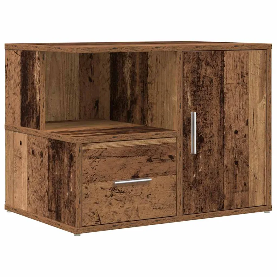 Armoire d'angle vieux bois 160x40x45 cm bois d'ingénierie - 8